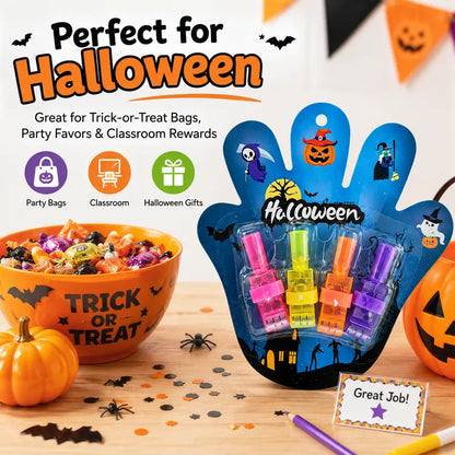 LED Halloween Finger Projector Rings – Mini Light-Up Party Favors for Kids | Buy 1 Get 1 Free