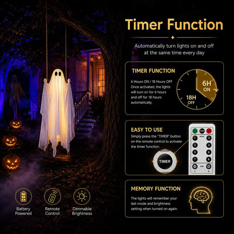 5ft hanging ghost swing original image 6