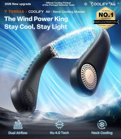 Instant Ice-Cooling Neck Air Conditioner with Dual Airflow Pro