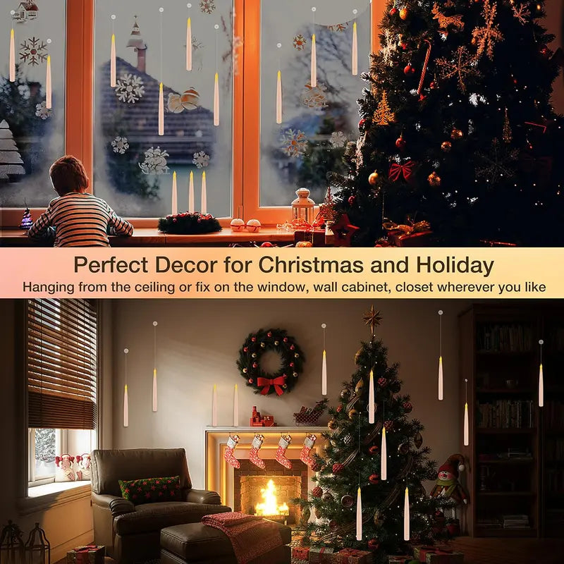 Cast Magic Anywhere: Floating LED Candles with Magic Wand Remote