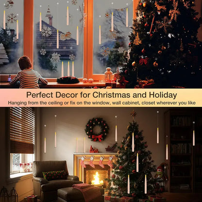 Cast Magic Anywhere: Floating LED Candles with Magic Wand Remote