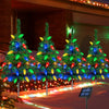 Solar Christmas Tree Stake Lights – Multicolor, 4-Pack
