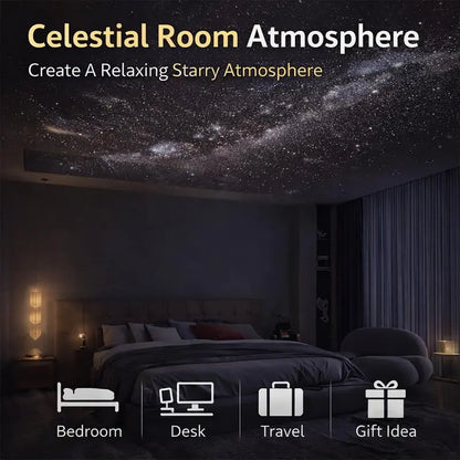 2-in-1 Galaxy Projection & Eye-Caring Night Light
