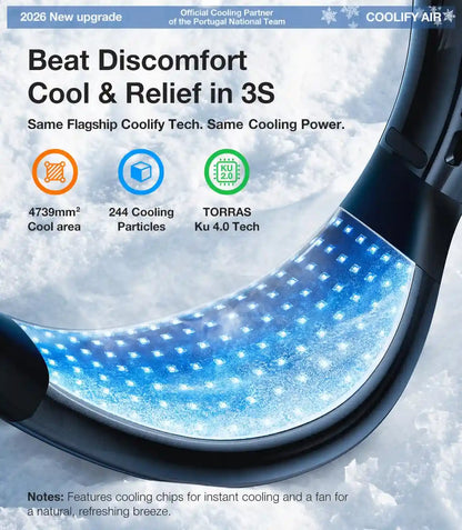Instant Ice-Cooling Neck Air Conditioner with Dual Airflow Pro