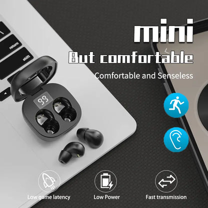 Ultra-Mini Invisible Sleep Earbuds with ENC Noise Cancellation