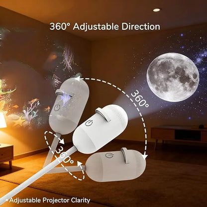 2-in-1 Galaxy Projection & Eye-Caring Night Light