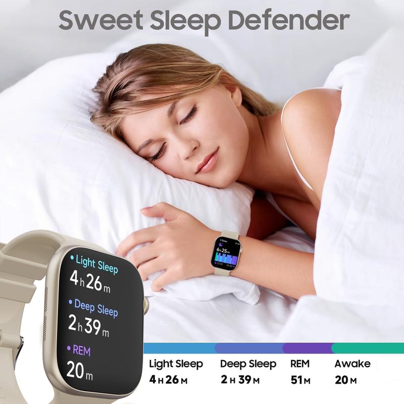 HD Touchscreen Smartwatch with Bluetooth Calling & Health Tracking