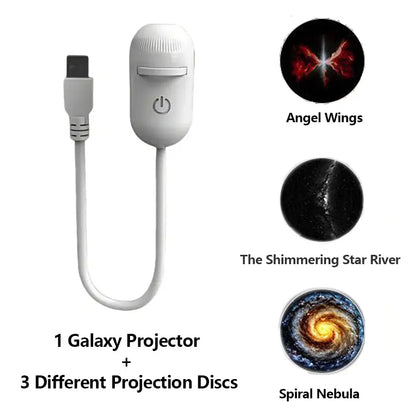 2-in-1 Galaxy Projection & Eye-Caring Night Light
