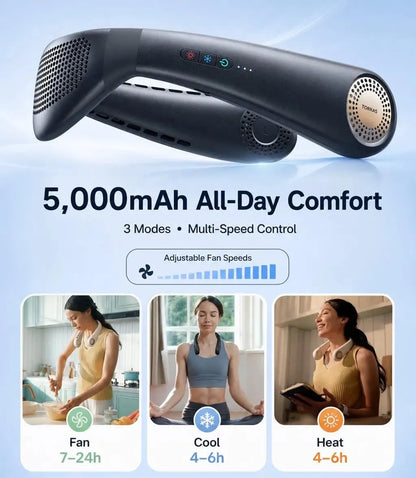 Instant Ice-Cooling Neck Air Conditioner with Dual Airflow Pro