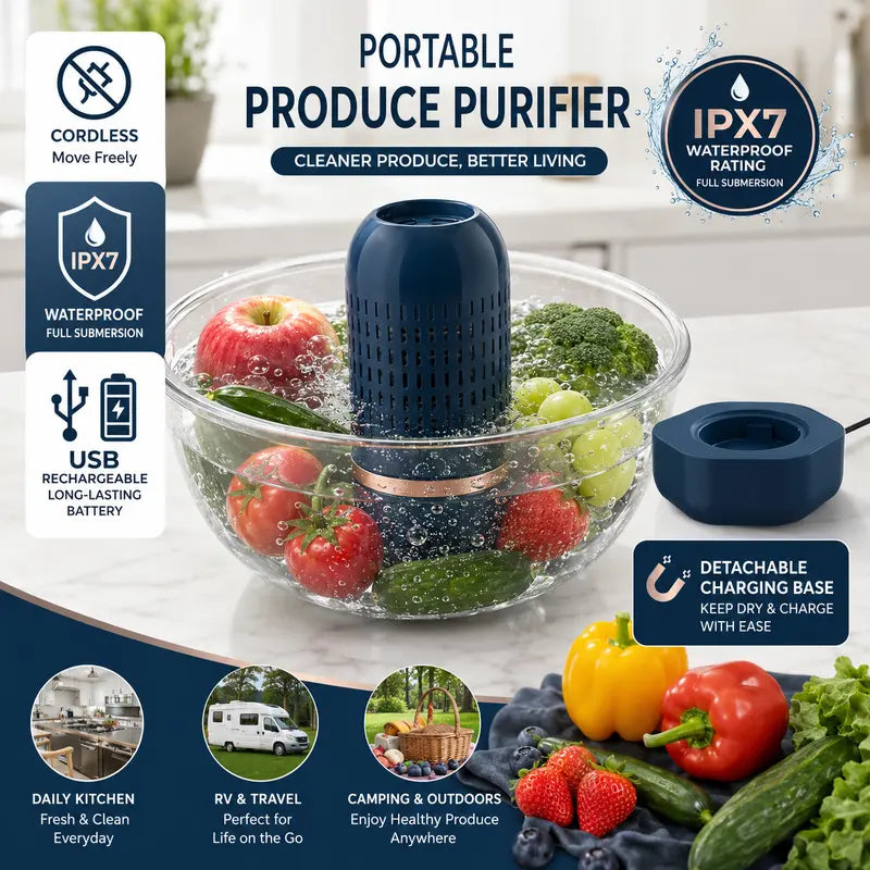 PureHydro™ Ionic Fruit & Vegetable Deep Purifier Washer