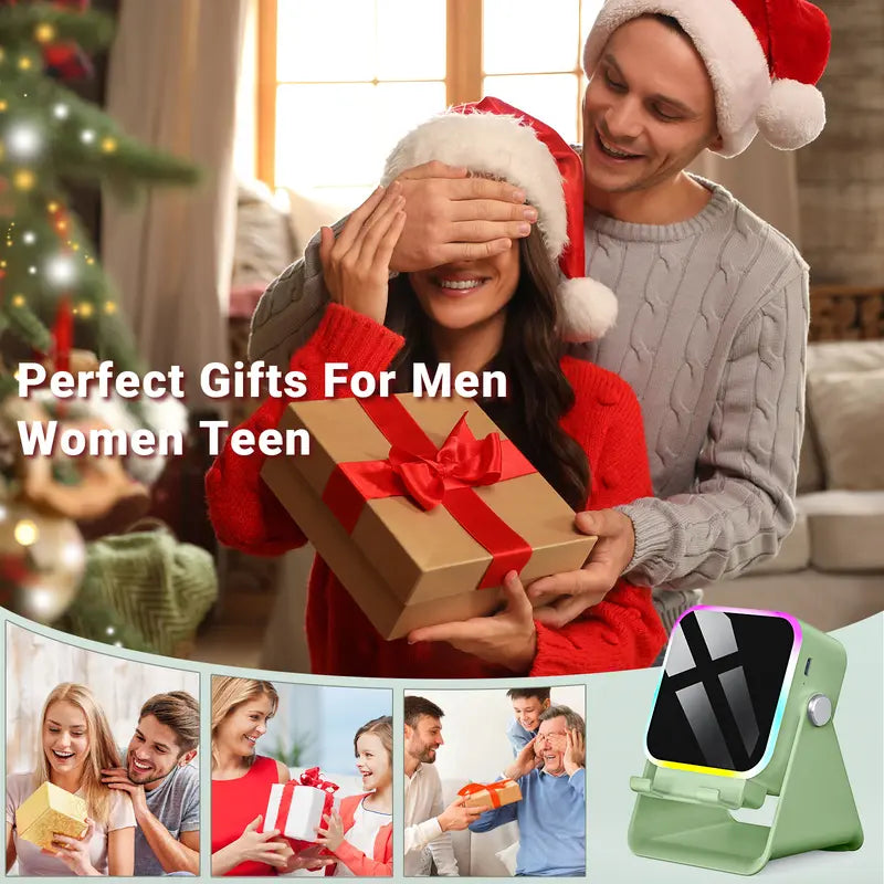 Instant Auto-Induction Speaker & 360° Rotating Phone Stand