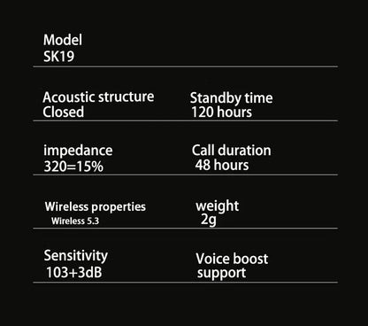 Ultra-Mini Invisible Sleep Earbuds with ENC Noise Cancellation