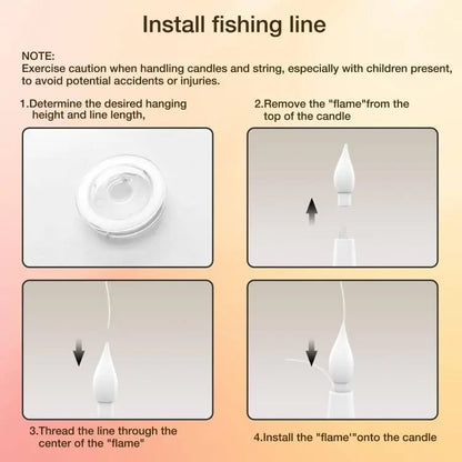 Cast Magic Anywhere: Floating LED Candles with Magic Wand Remote