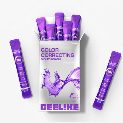 30s Purple Color Correcting Mouthwash Instant Teeth Brightening Travel Pack | Buy 1 Get 1 Free