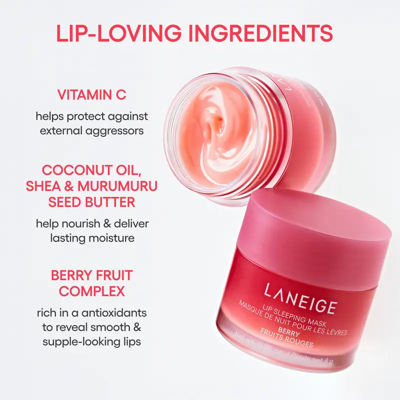 NEW Laneige Midnight Minis Hydrating Lip Sleeping Mask Treatment 5-Pc Gift Set