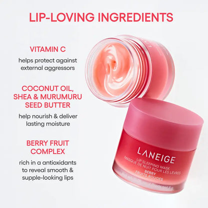 NEW Laneige Midnight Minis Hydrating Lip Sleeping Mask Treatment 5-Pc Gift Set