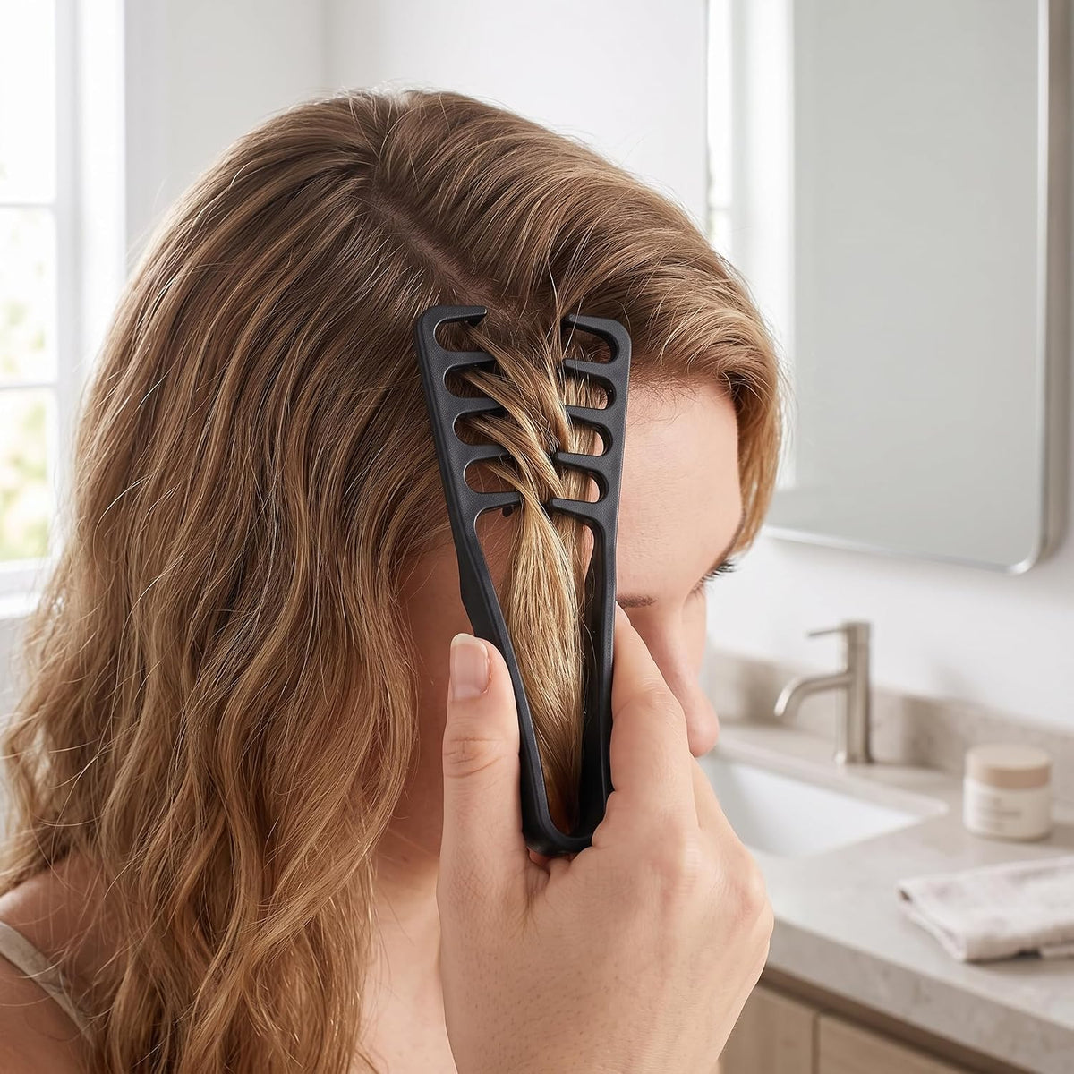 Wide-Toothed Hair Texturizing Comb Clamp Non-Slip Styling Tool | Buy 1 Get 1 Free