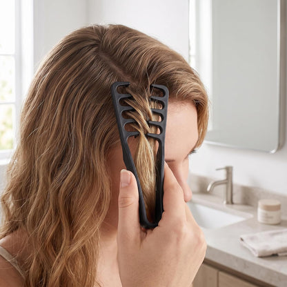Wide-Toothed Hair Texturizing Comb Clamp Non-Slip Styling Tool | Buy 1 Get 1 Free
