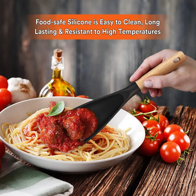Multi-Functional Silicone Cooking Spoon with Built-in Rest | Buy 1 Get 1 Free