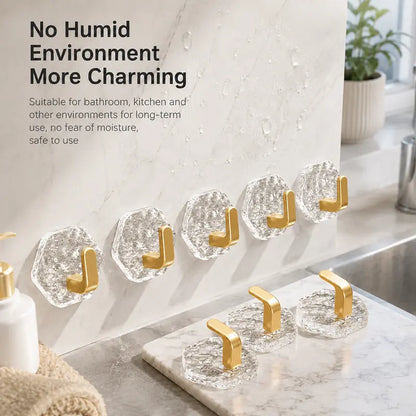 Heavy-Duty Adhesive Wall Hooks – Waterproof Drill-Free Luxury Hooks | Buy 1 Get 1 Free