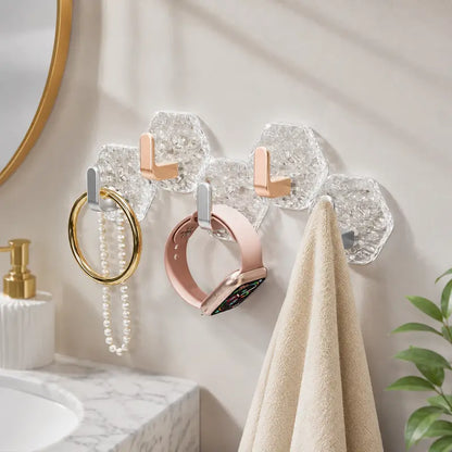 Heavy-Duty Adhesive Wall Hooks – Waterproof Drill-Free Luxury Hooks | Buy 1 Get 1 Free