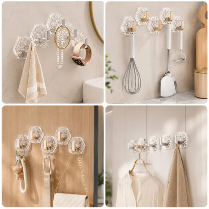 Heavy-Duty Adhesive Wall Hooks – Waterproof Drill-Free Luxury Hooks | Buy 1 Get 1 Free
