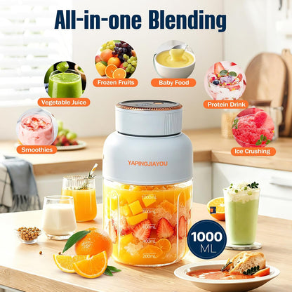 USB Rechargeable Portable Blender blue original photo 1