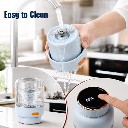 USB Rechargeable Portable Blender blue original photo 4