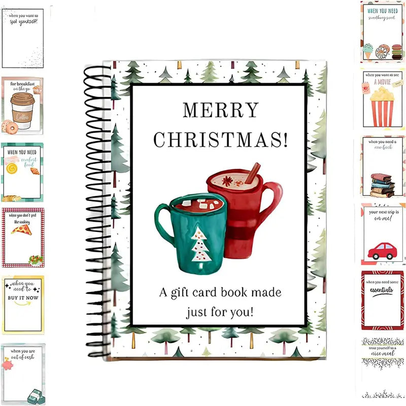 Festive Christmas 5x7 Spiral Book – The Ultimate Holiday Journal & Gift | Buy 1 Get 1 Free
