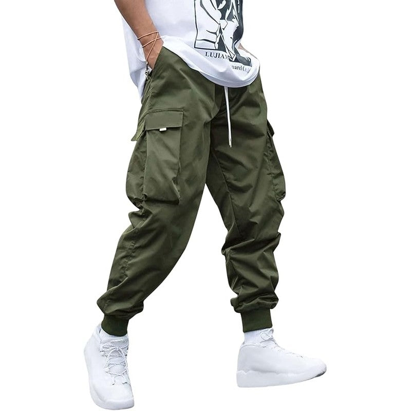 Men’s Urban Techwear Cargo Joggers (Elastic Drawstring Tactical Pants) | Buy 1 Get 1 Free