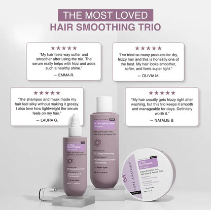 Ultra Smoothing Hair Care Trio for 24H Frizz-Free Shine & Intense Hydration