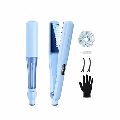 Steam Hair Straightener Flat Iron with Detachable Comb