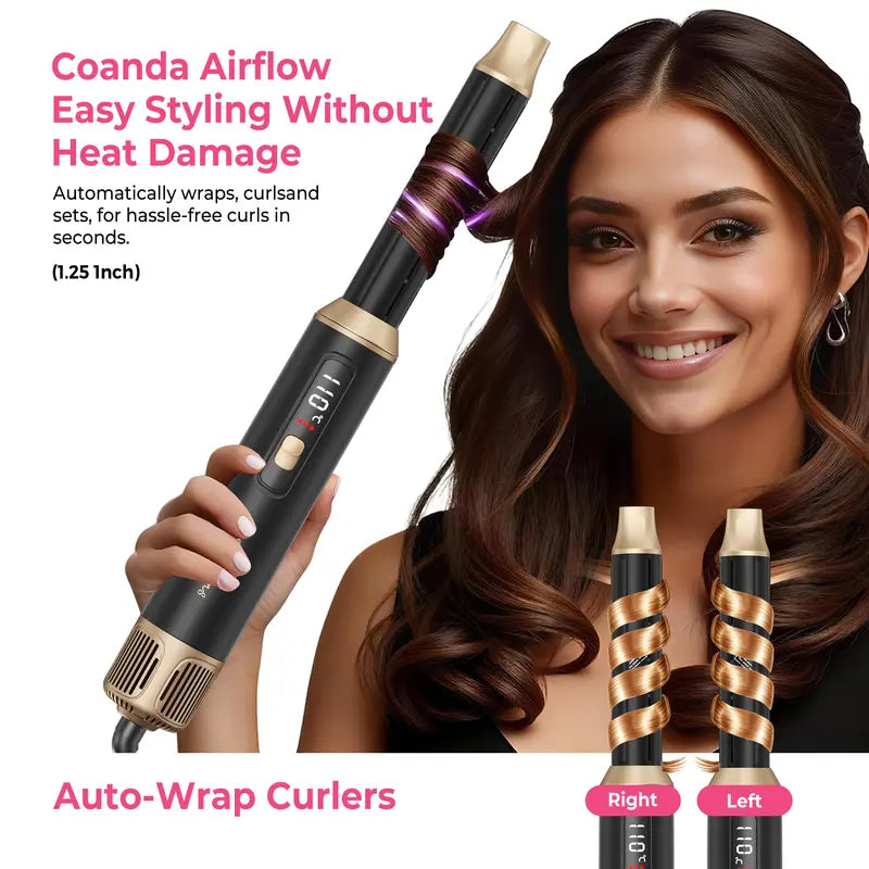 5-in-1 Airwrap Styler & Hair Dryer for Salon-Quality Waves & Blowouts