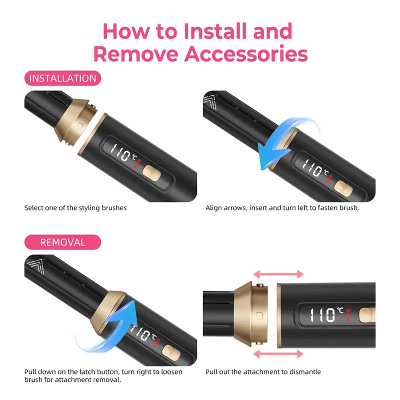 5-in-1 Airwrap Styler & Hair Dryer for Salon-Quality Waves & Blowouts