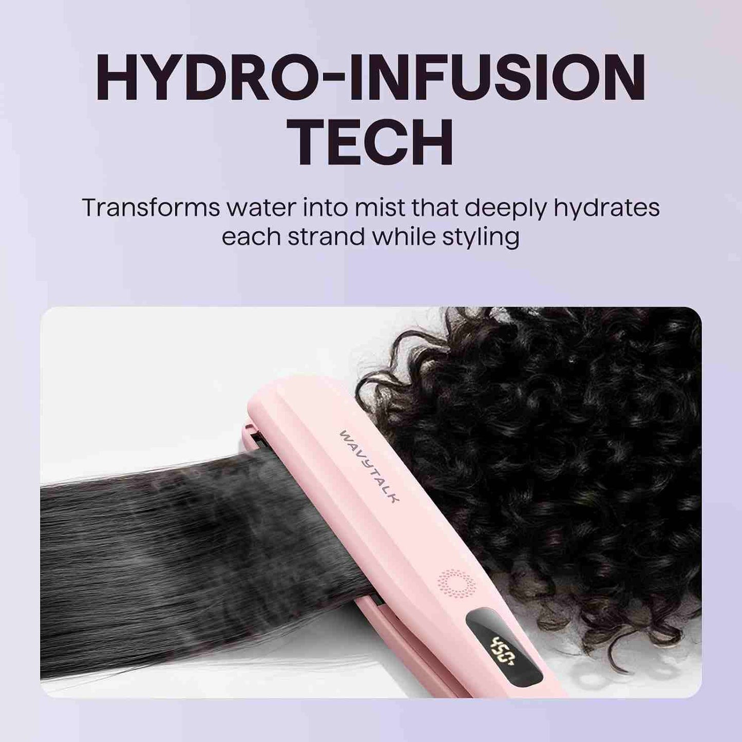 Steam Hair Straightener Flat Iron with Detachable Comb