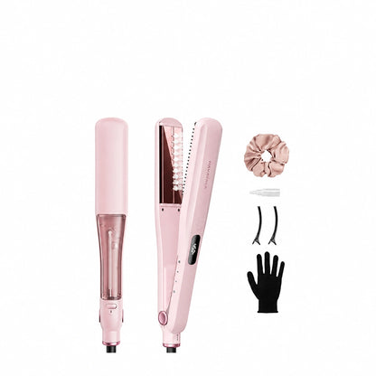 Steam Hair Straightener Flat Iron with Detachable Comb