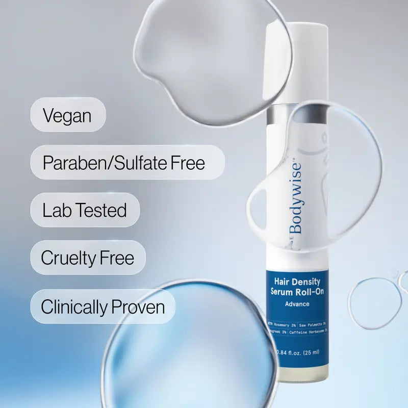 Thicker, Fuller Hair Fast: Hair Growth & Anti-Shedding Roll-On Serum | Buy 1 Get 1 Free