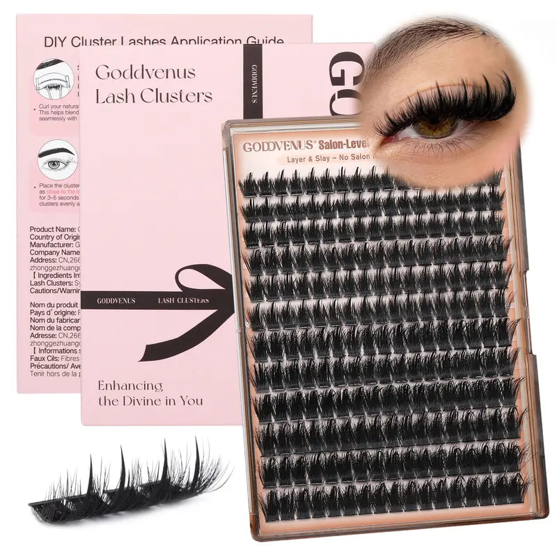 DIY Manga Lash Clusters Kit for Instant Salon-Level Wispy Eyes | 3 Pack per Set