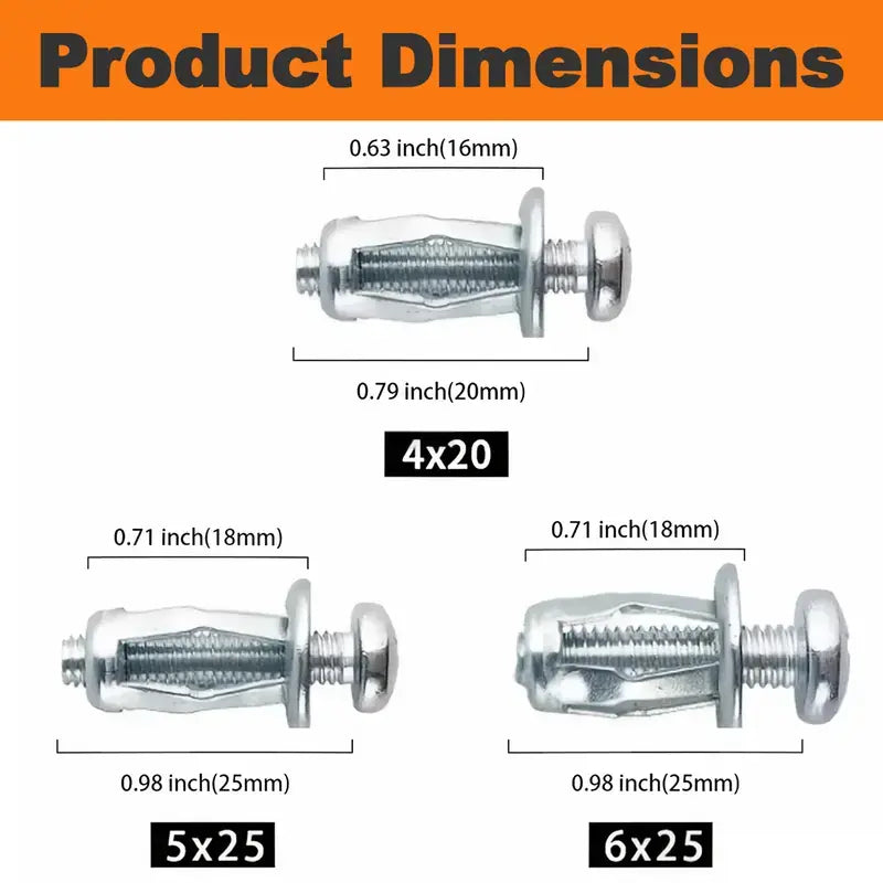 Heavy-Duty Petal Expansion Rivet Nuts Set for Hollow Walls | Buy 1 Get 1 Free