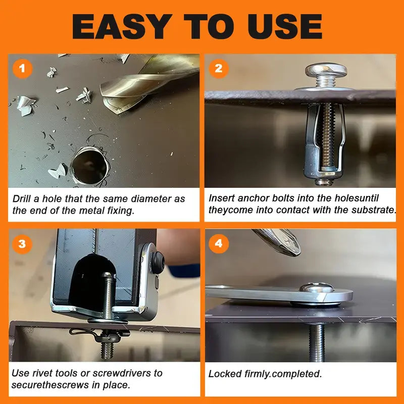 Heavy-Duty Petal Expansion Rivet Nuts Set for Hollow Walls | Buy 1 Get 1 Free