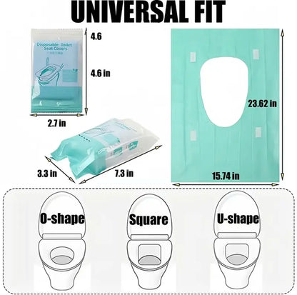 XL Disposable Toilet Seat Covers - 100% Waterproof & Full Coverage Guard | Buy 3 Get 2 Free