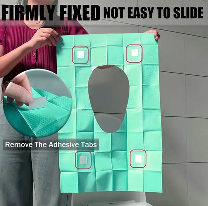 XL Disposable Toilet Seat Covers - 100% Waterproof & Full Coverage Guard | Buy 3 Get 2 Free