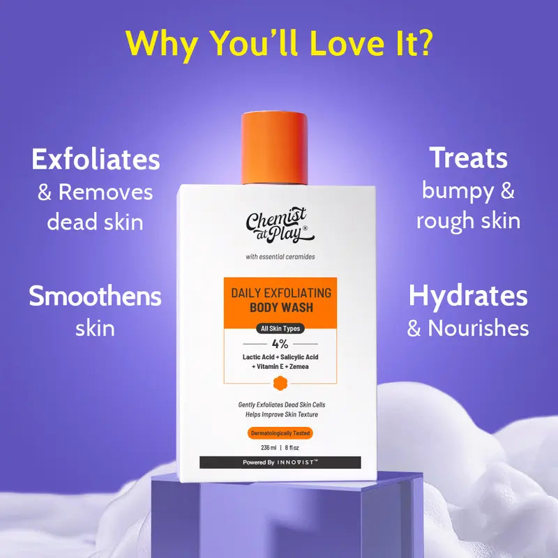 Smooth Rough & Bumpy Skin Instantly with Daily Exfoliating Body Wash | Buy 1 Get 1 Free