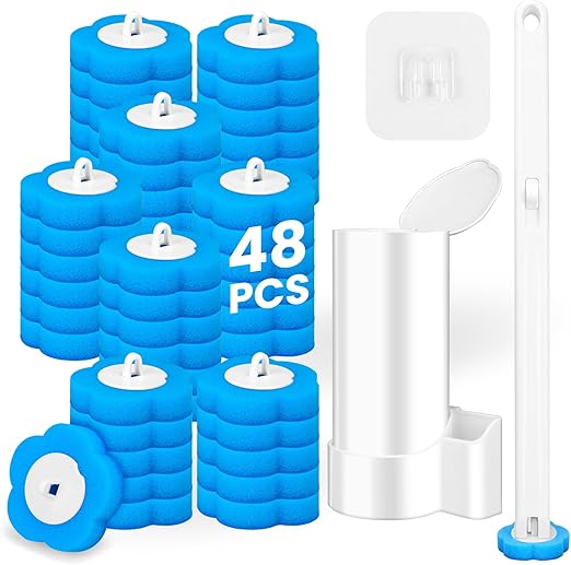 Disposable Toilet Bowl Cleaner System with Pre-Loaded Refills