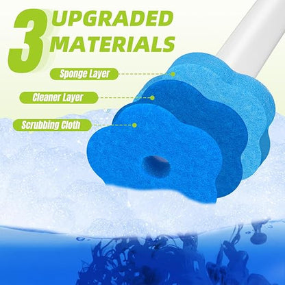 Disposable Toilet Bowl Cleaner System with Pre-Loaded Refills