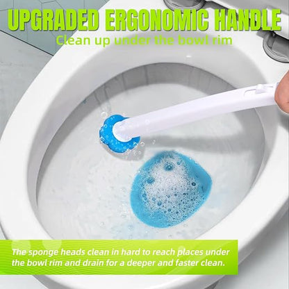 Disposable Toilet Bowl Cleaner System with Pre-Loaded Refills