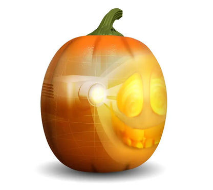 Animated Talking Pumpkin with Built-in Projector & Speaker