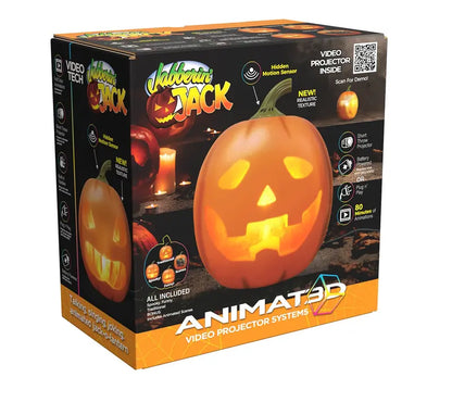 Animated Talking Pumpkin with Built-in Projector & Speaker