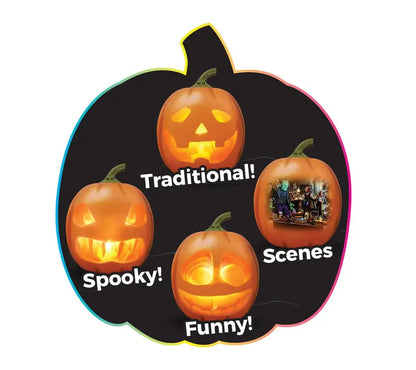 Animated Talking Pumpkin with Built-in Projector & Speaker