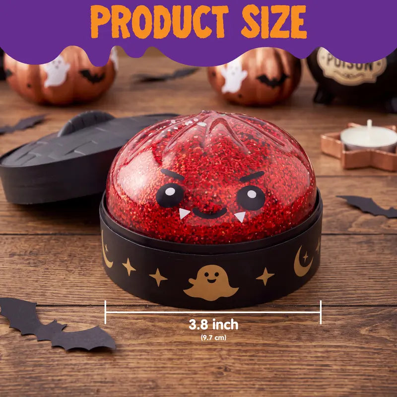Spooky Pumpkin Dumpling Stress Relief Toy with Steamer Box | 2 Pack per Set